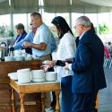 People in line for coffee