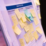 Sticky notes on board
